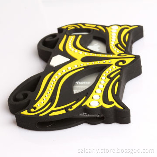Hollow false-face shape silicone case for iPhone5/5s